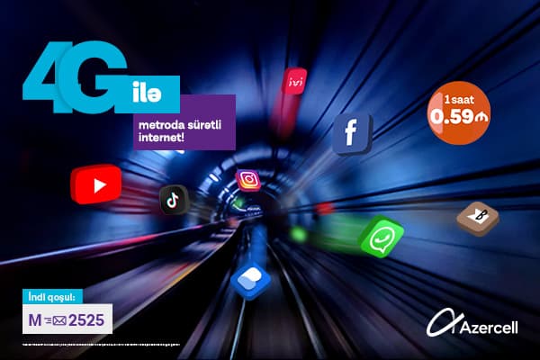 Azercell metrodan istifadə edən abunəçiləri üçün yeni kampaniyaya başlayır