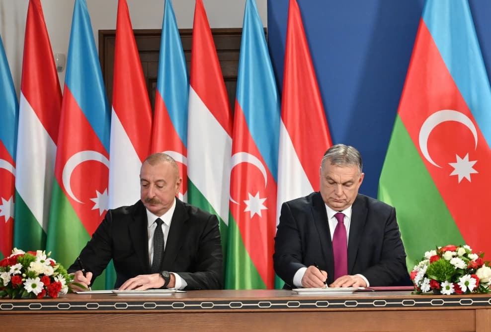 Budapeştdə Azərbaycan-Macarıstan sənədləri imzalanıb
